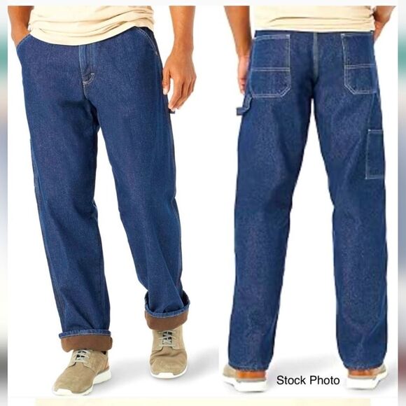 Wrangler Fleece-Lined Authentic Carpenter Jeans 40x32 - Picture 1 of 7
